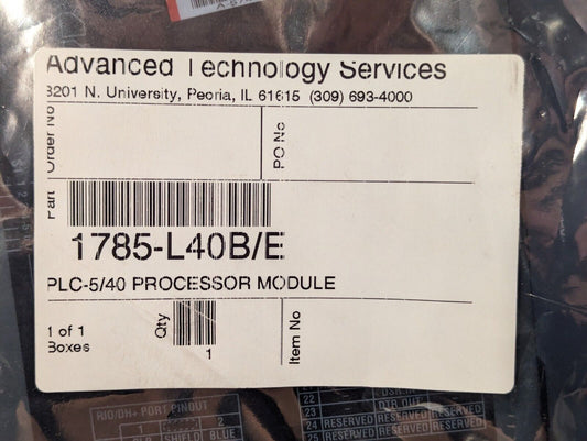 Allen Bradley 1785-L40B/E PLC-5/40 Ser E Processor Module 1785L40B - Free Ship