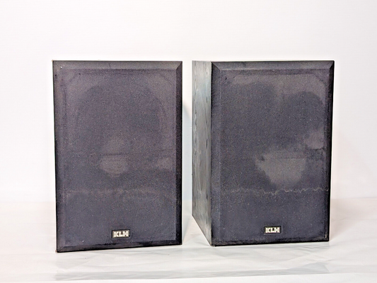 Vintage KLH 900B Black Woodgrain Shelf Speakers, 80Ohm, 50-20kHz, for 5-140W Amp