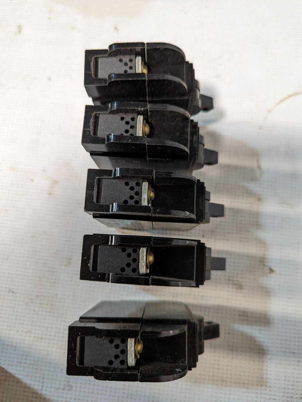Lot of 2 Heinemann 0911 Circuit Breakers, 1A, 120VAC, 1-Pole - Free Shipping