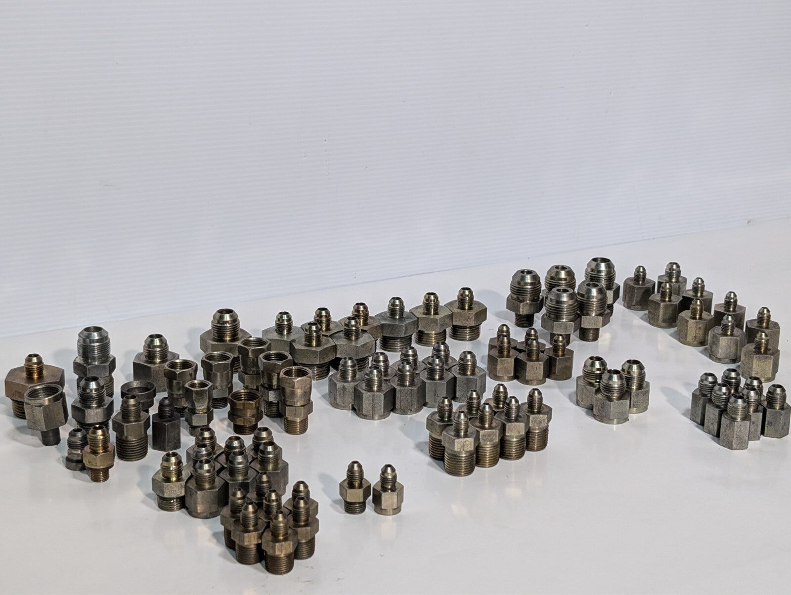 (85) Assorted High Pressure Adaptor Fittings for Pneumatic or Hydraulic Press