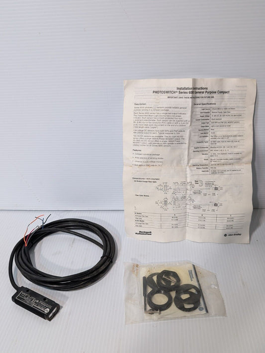 Allen Bradley 42SRU-6002 PhotoSwitch Retroreflective Control, 10-30VDC, 1 watt