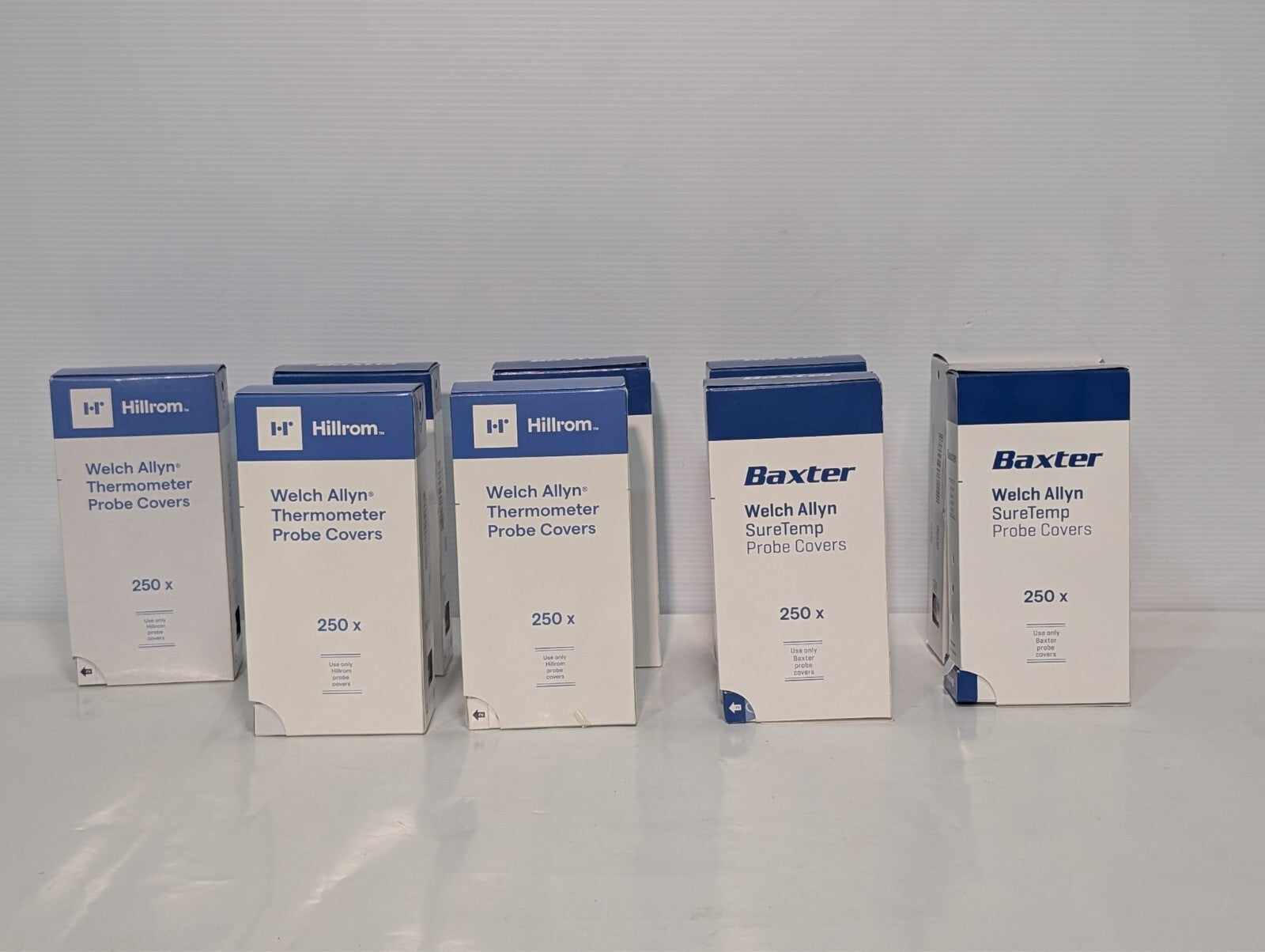 (2250) Welch Allyn Thermometer Probe Covers incl. SureTemp Baxter Hillrom 9x250