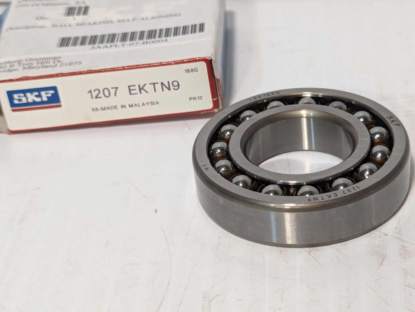 SKF 1207 EKTN9 Ball Bearing Self-Aligning 163K508H01 3110-12-000-2918 -Free Ship