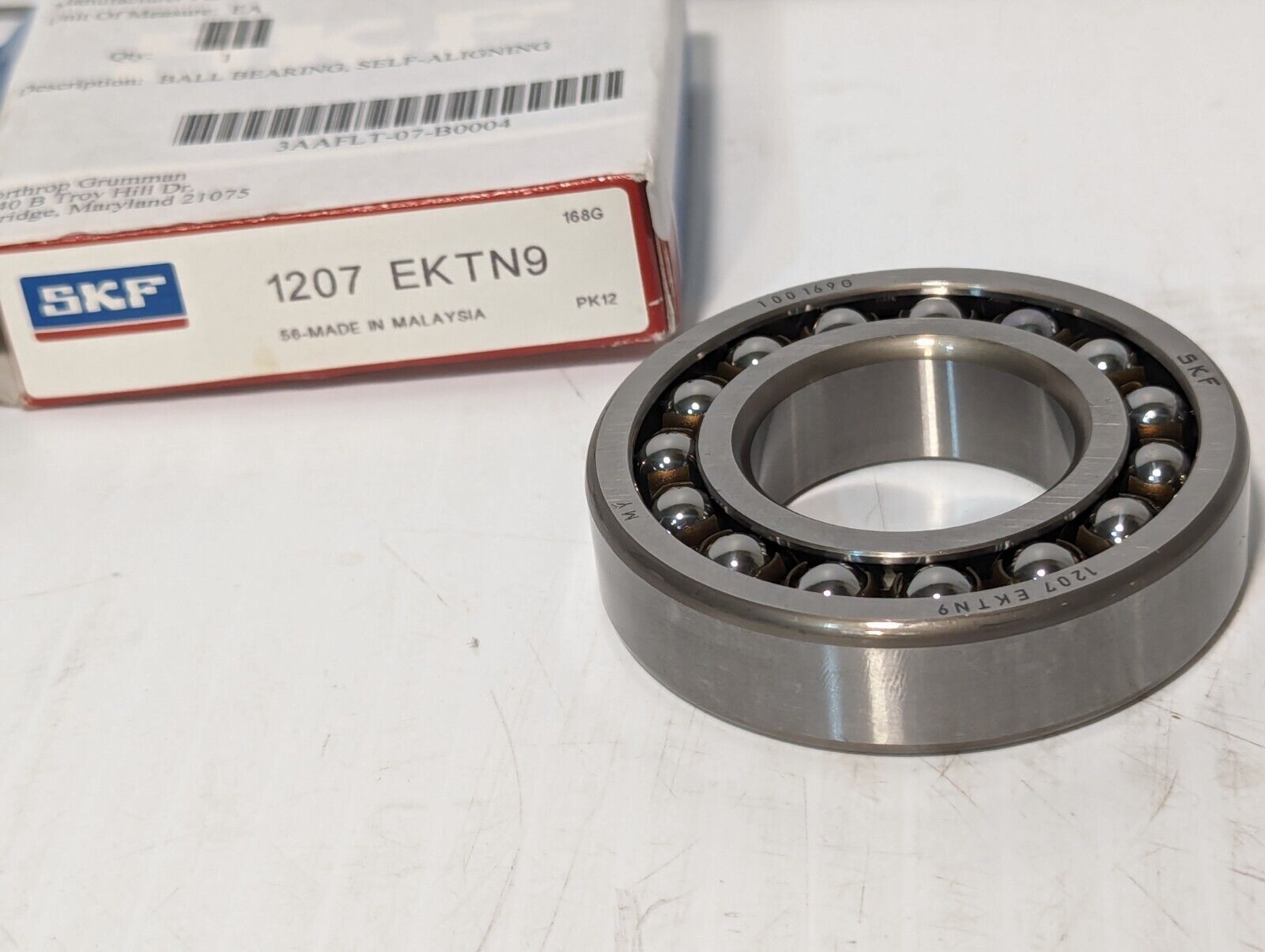 SKF 1207 EKTN9 Ball Bearing Self-Aligning 163K508H01 3110-12-000-2918 -Free Ship