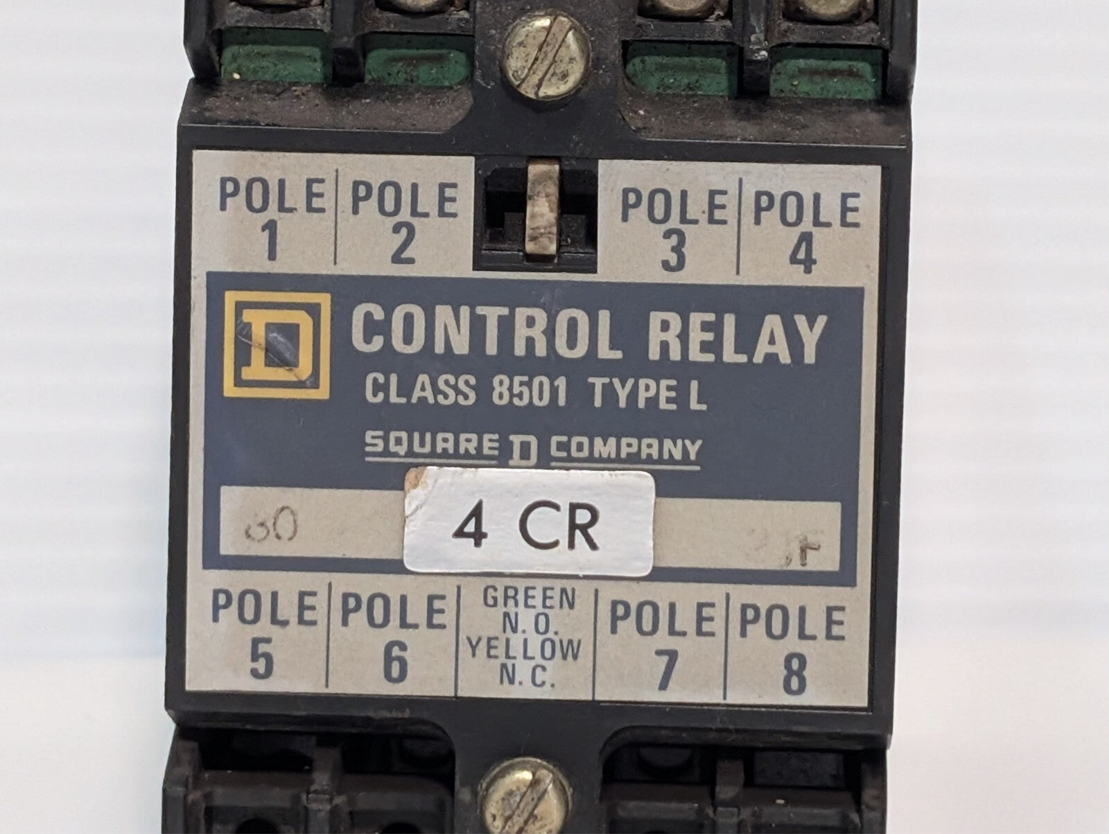 (5) Square D 8501 L0-40 Control Relay 120V Coil LO-40