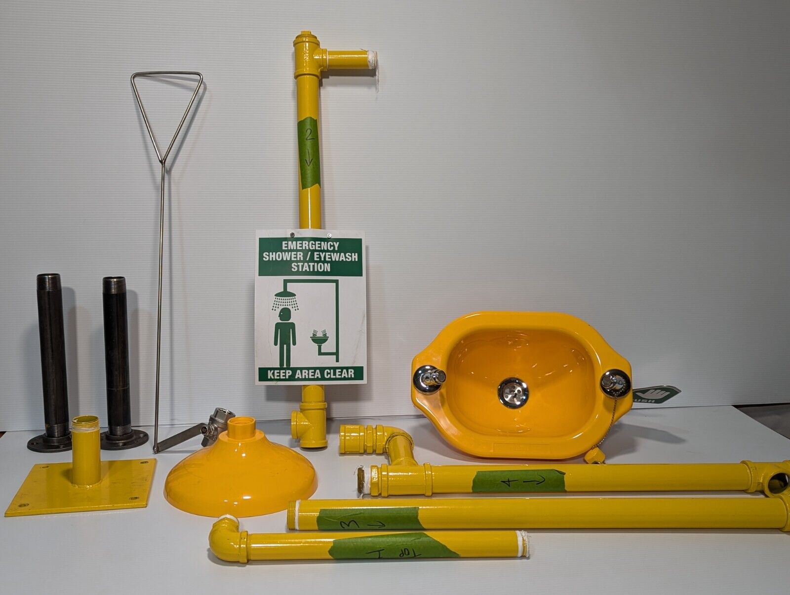Uline H-6697 Emergency Shower/Eyewash Station, Plastic - Free Shipping