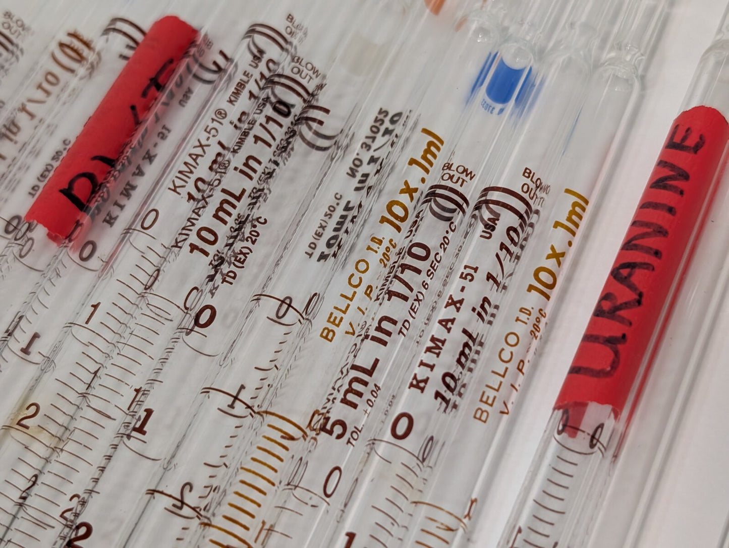 (50) Kimble KIMAX-51 Class Reuseable Volumetric Pipette Pipet, 2mL 4mL 5mL 10mL