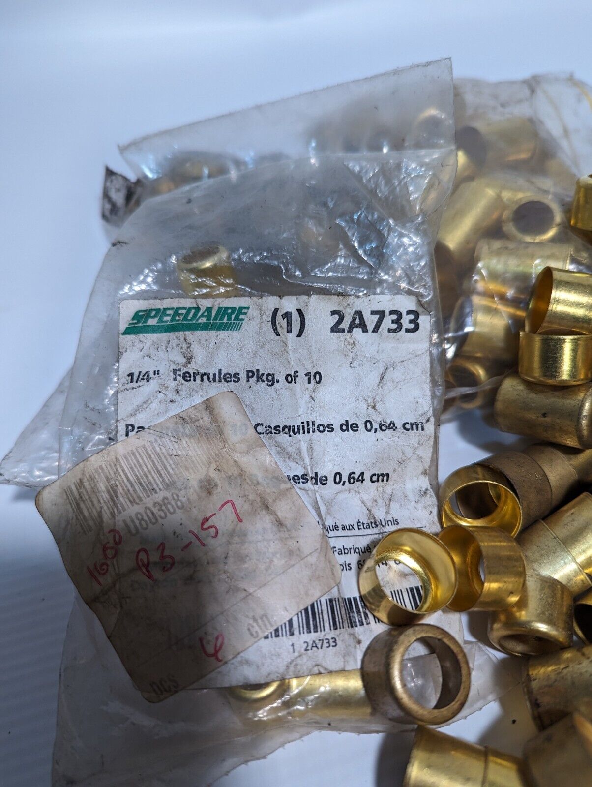 Lot of ferrules: Speedaire 2A733, others as pictured