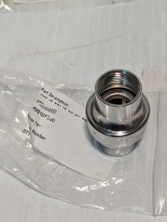 499105000 Stainless Steel Check Valve 3/4 BA35-20 0.03-16bar - Free Shipping