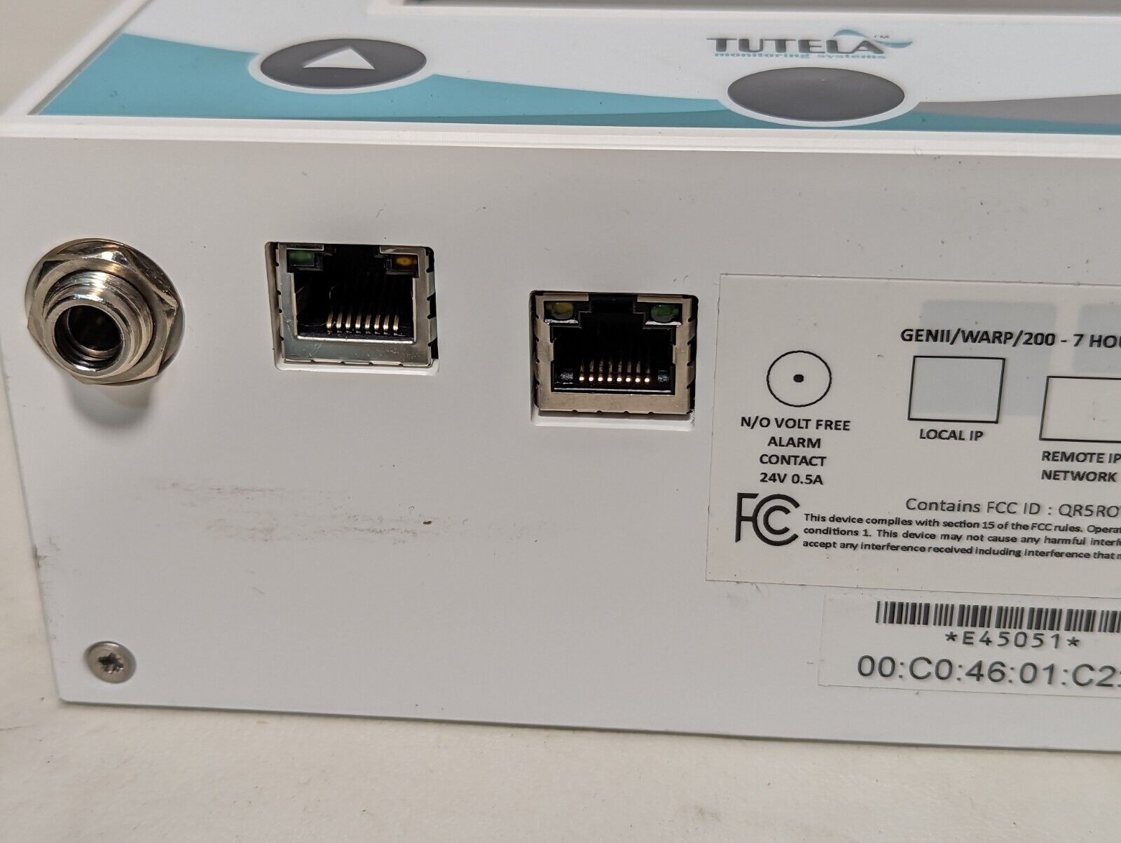 Tutela Genii/Warp/200 wireless temperature monitoring system
