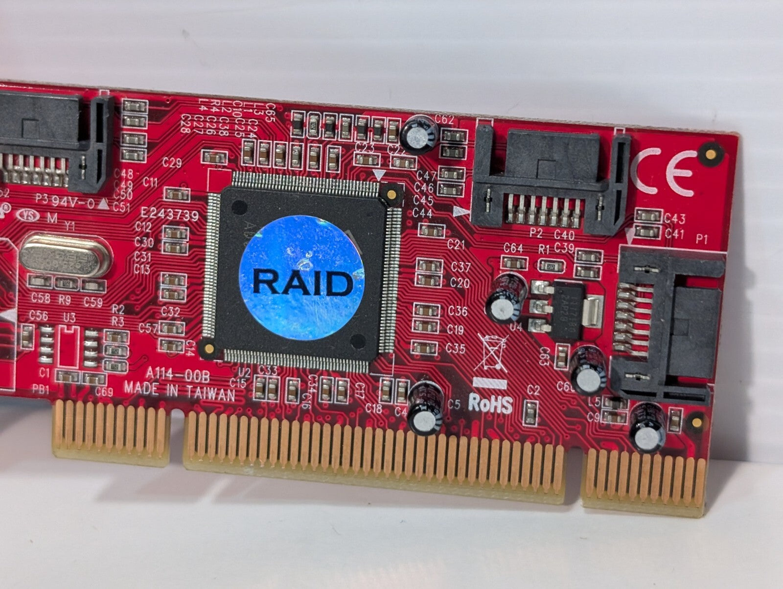 StarTech A114-00B - 4 Port PCI SATA RAID Controller Adapter Card, PCISATA4R1