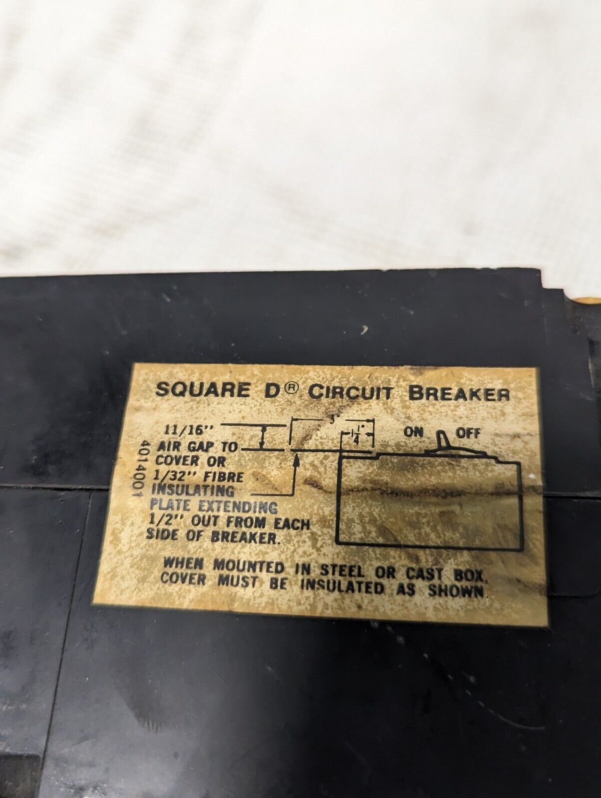 Square D FAL24015 2-Pole Molded Case Circuit Breaker, 15A, 480VAC, 250VDC