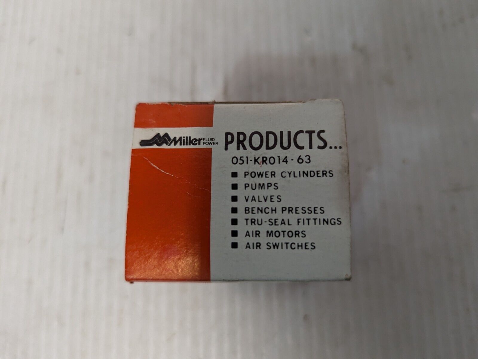 Lot of 2 Miller 051-KR014-63 Hydraulic Cylinder Piston Rod Seal,  5/8" Dia. Rod