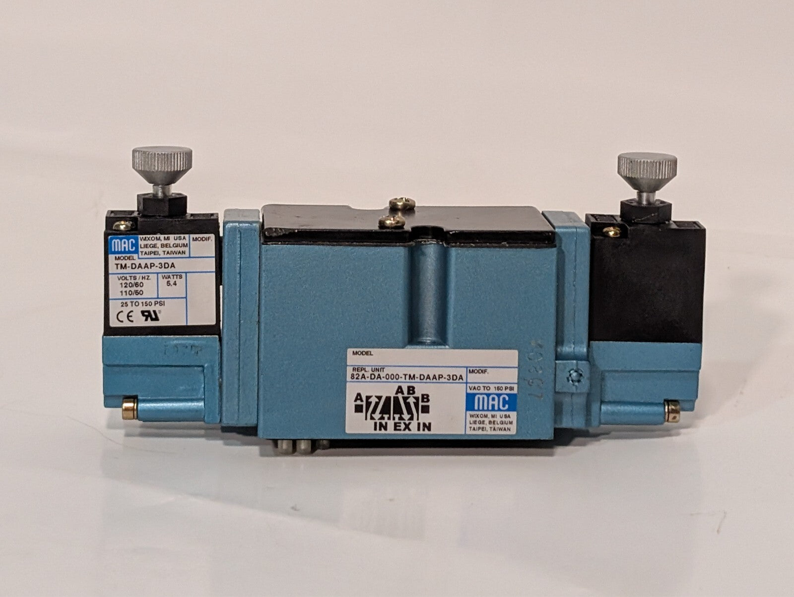 (1) New MAC 82A-DA-000-TM-DAAP-3DA Solenoid Valve