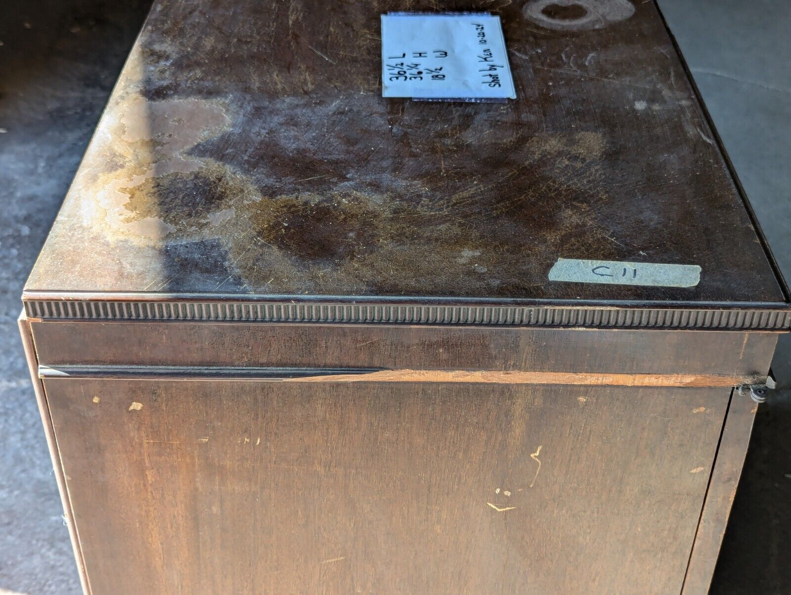 General Electronic Radio Cabinet, Vintage Radio Tune Cabinet - Free Shipping