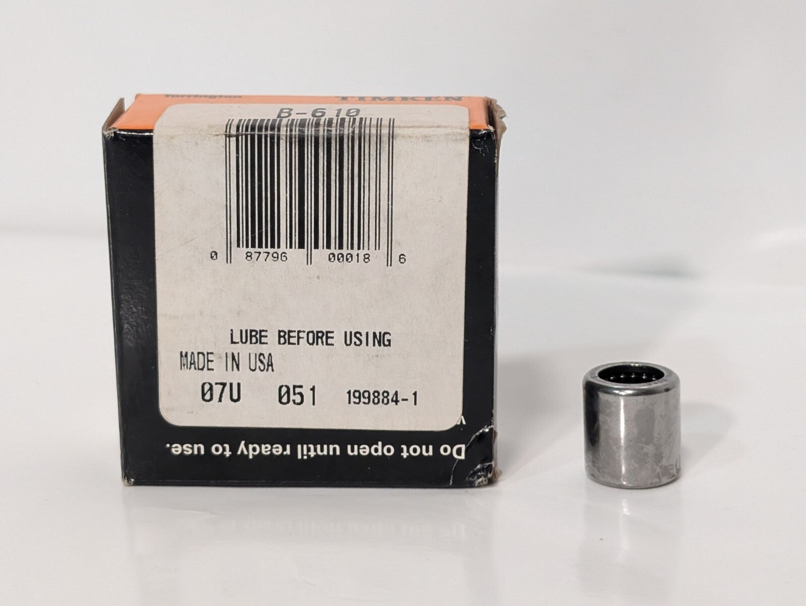 [3] Timken B-610 Needle Roller Bearings .562 OD x .375 ID x .500 W Torrington