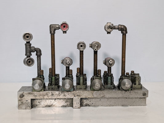 Unbranded High Pressure Distributor Manifold, Adjustment Knobs, 4 Port, as shown