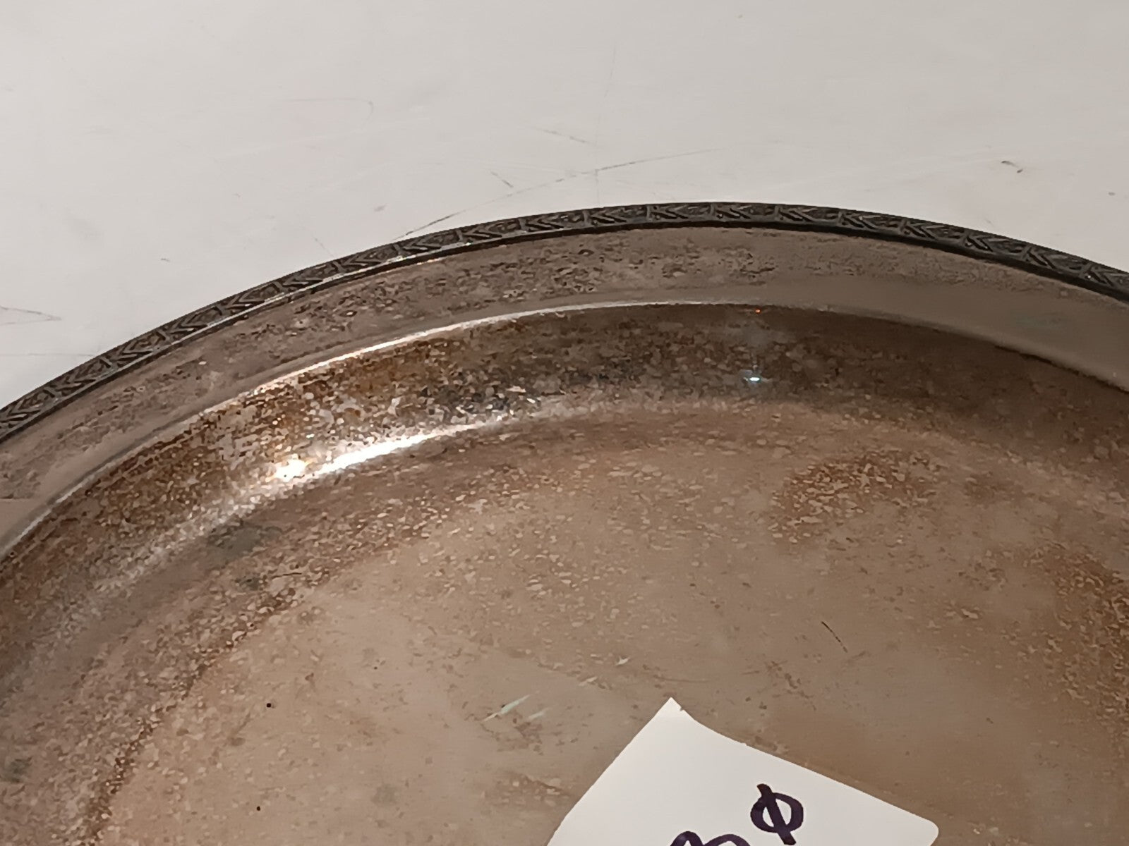 Vintage Glastonbury 503 Silver Serving Plate Art Deco 13" Diameter