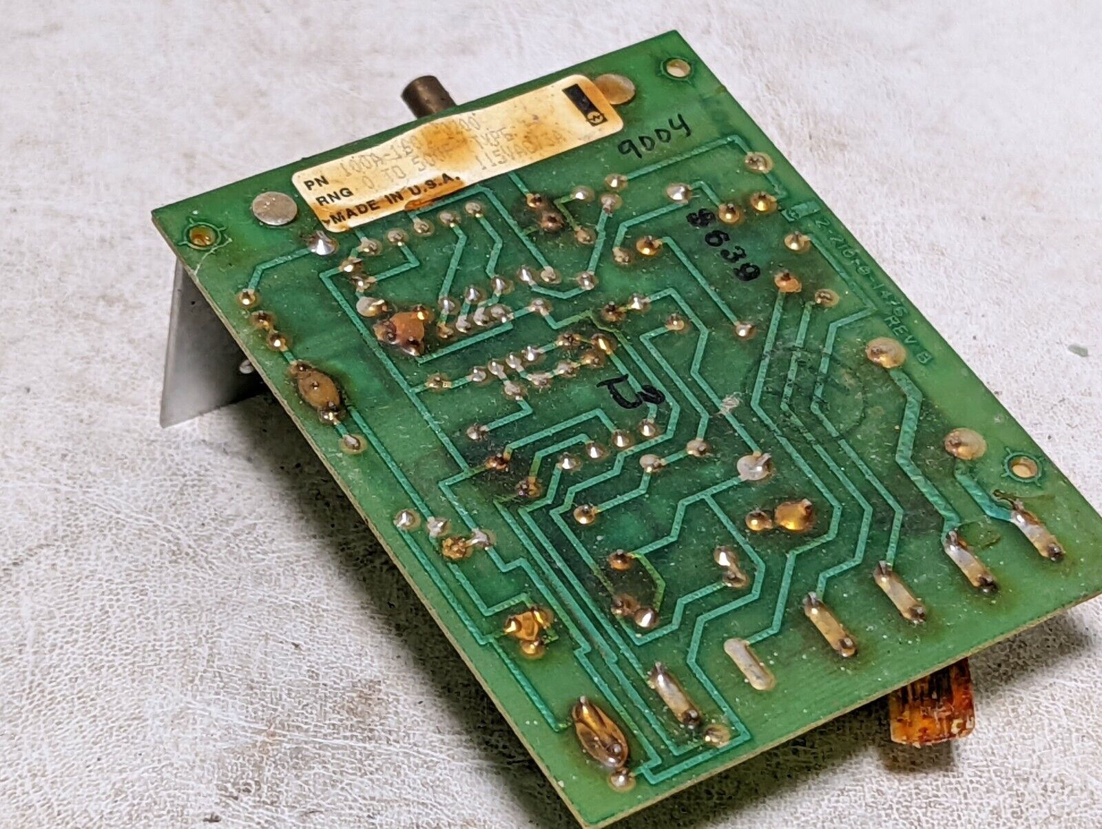 AGA 100A-1601-0200 circuit board, appliance thermostat, 0 to 500F, 115VAC/3A