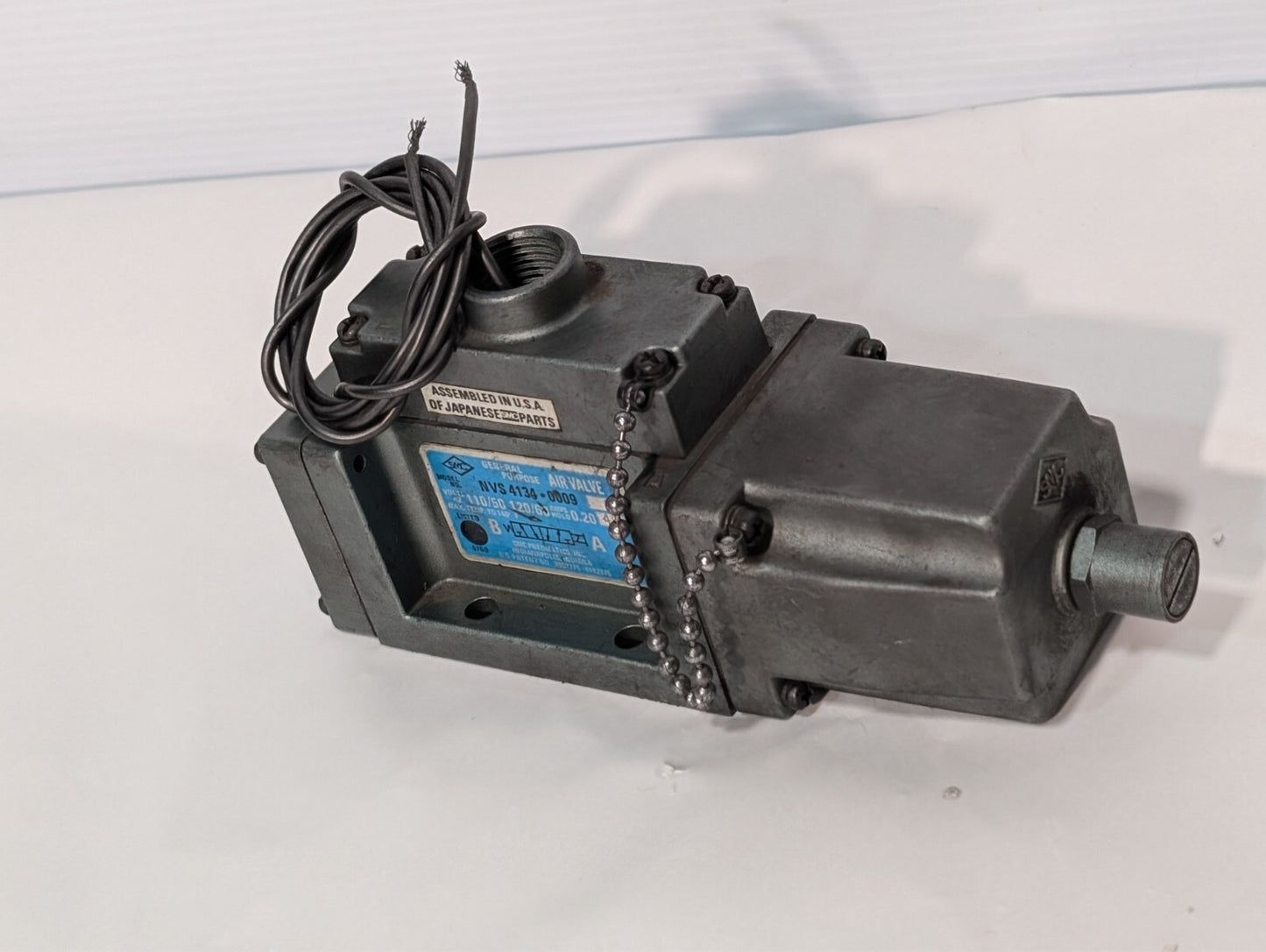 SMC NVS 4134-0009D Directional Air-Operated Solenoid Valve