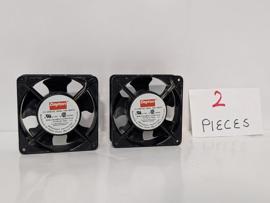 [2] Dayton 6KD75 AC Axial Fan 3150rpm .24 Amps 20 Watts 115 Volts 60hz 117cfm