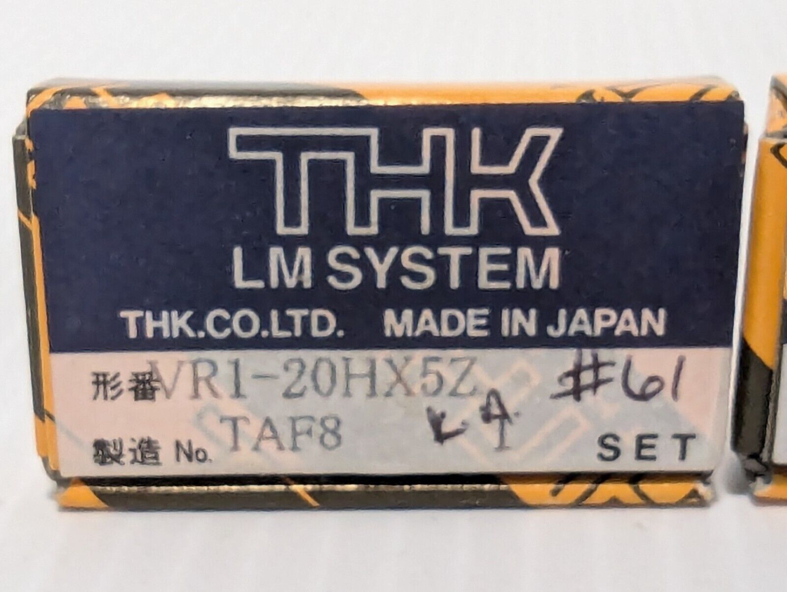 THK LM System, VRI-20HX5Z, TAF8, Tiny Cross Roller Guide Unit Fast - Free Ship