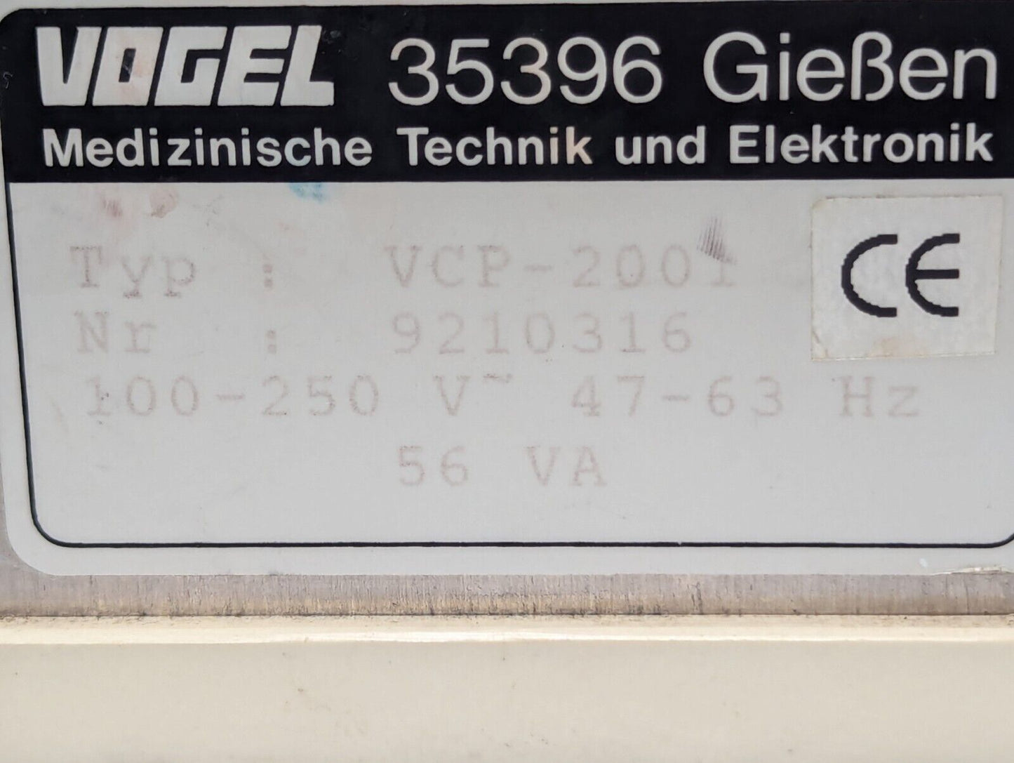 Surgipath VCP-2001 Cassette Printer, Vogel 35396 Gießen - Free Shipping