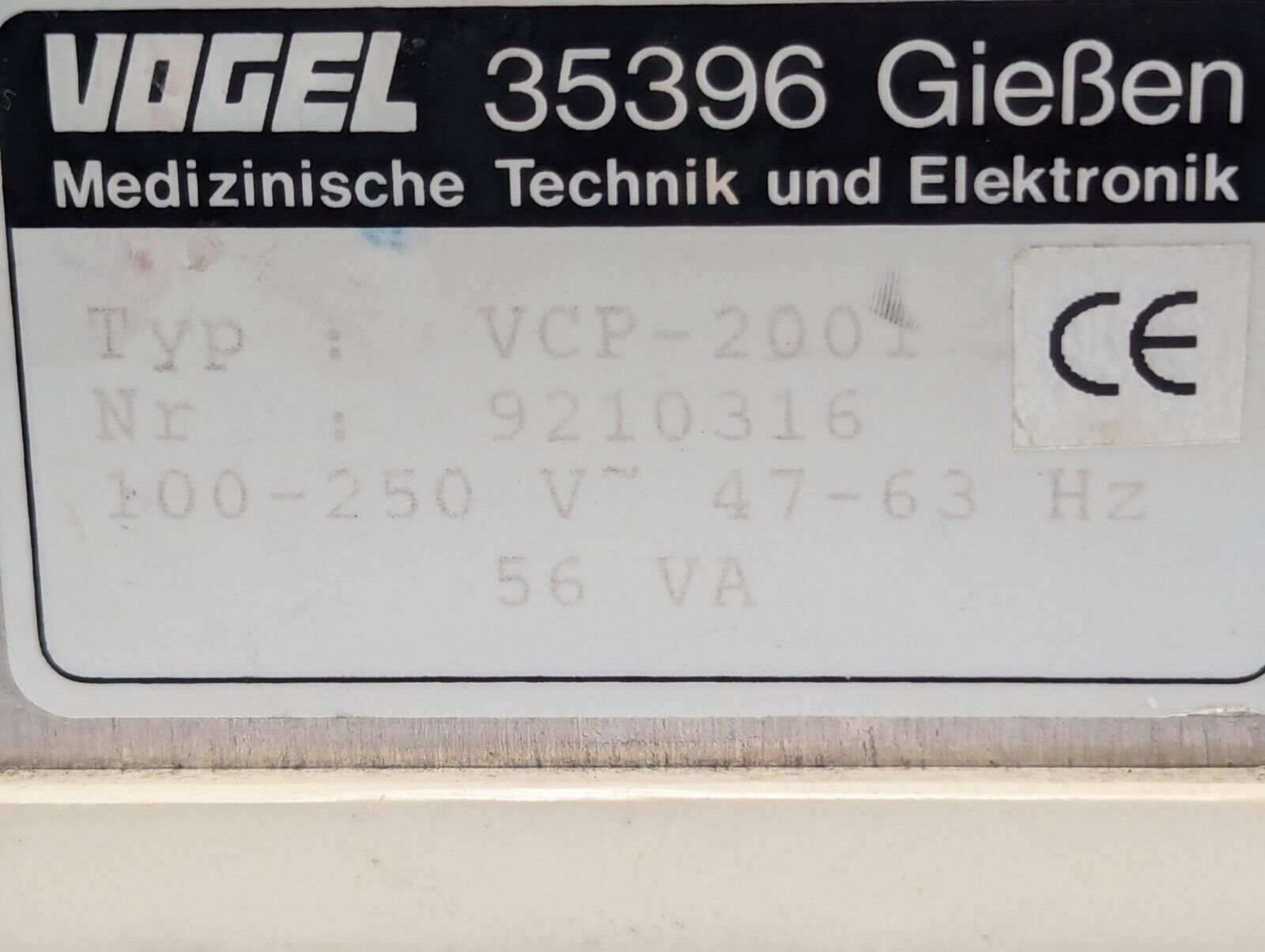 Surgipath VCP-2001 Cassette Printer, Vogel 35396 Gießen - Free Shipping