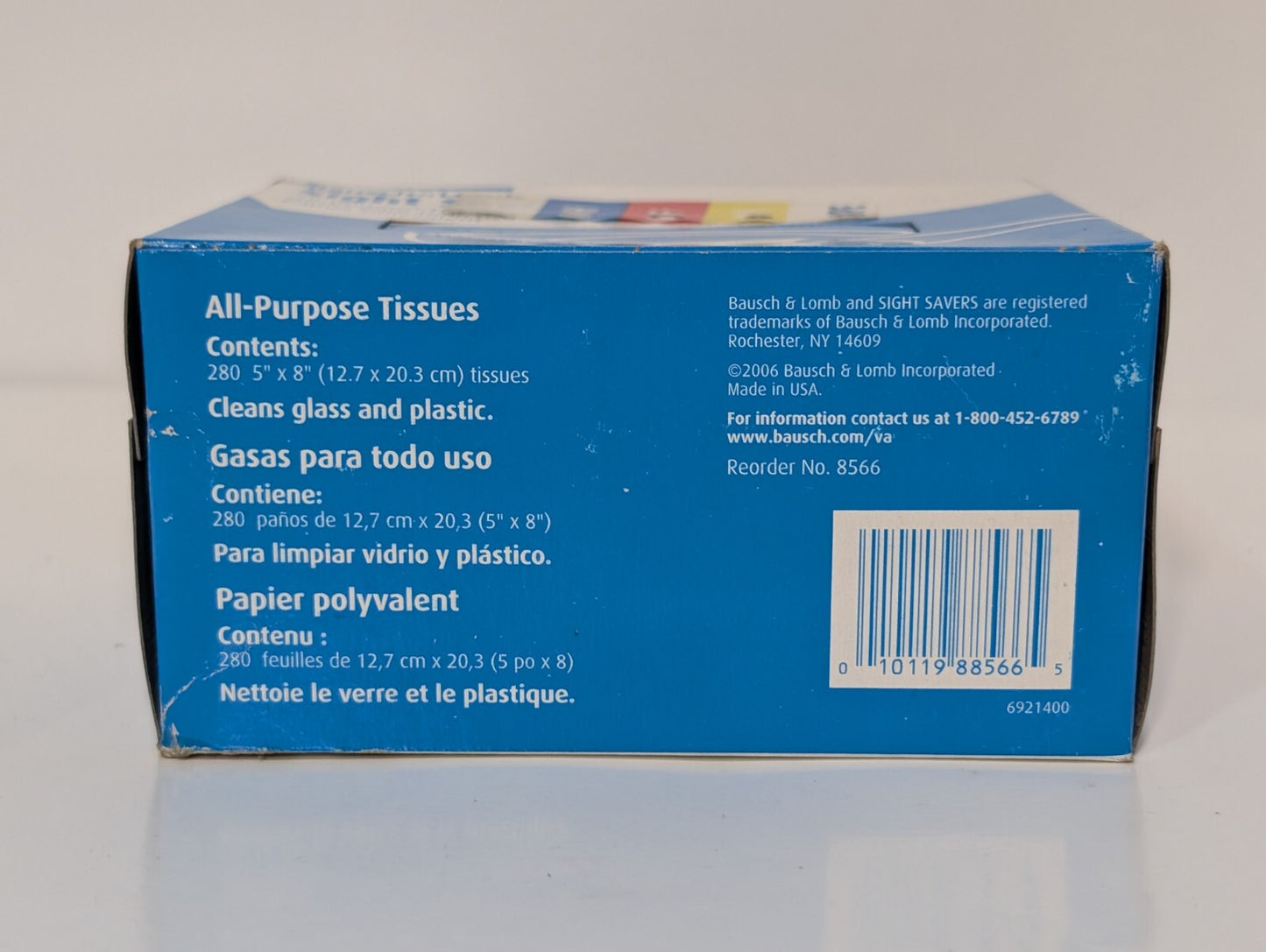 [560] Bausch + Lomb Sight Savers All-Purpose Tissues 2-Packs x 280 Tissues