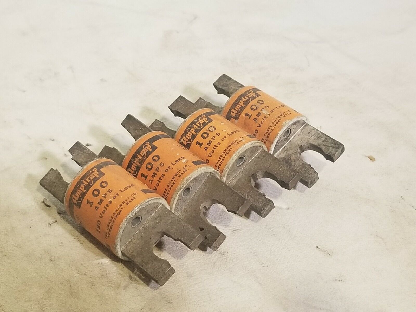 Lot of 4 Chase-Shawmut Amptrap A13X100, 100A, 130V or less - Free Shipping