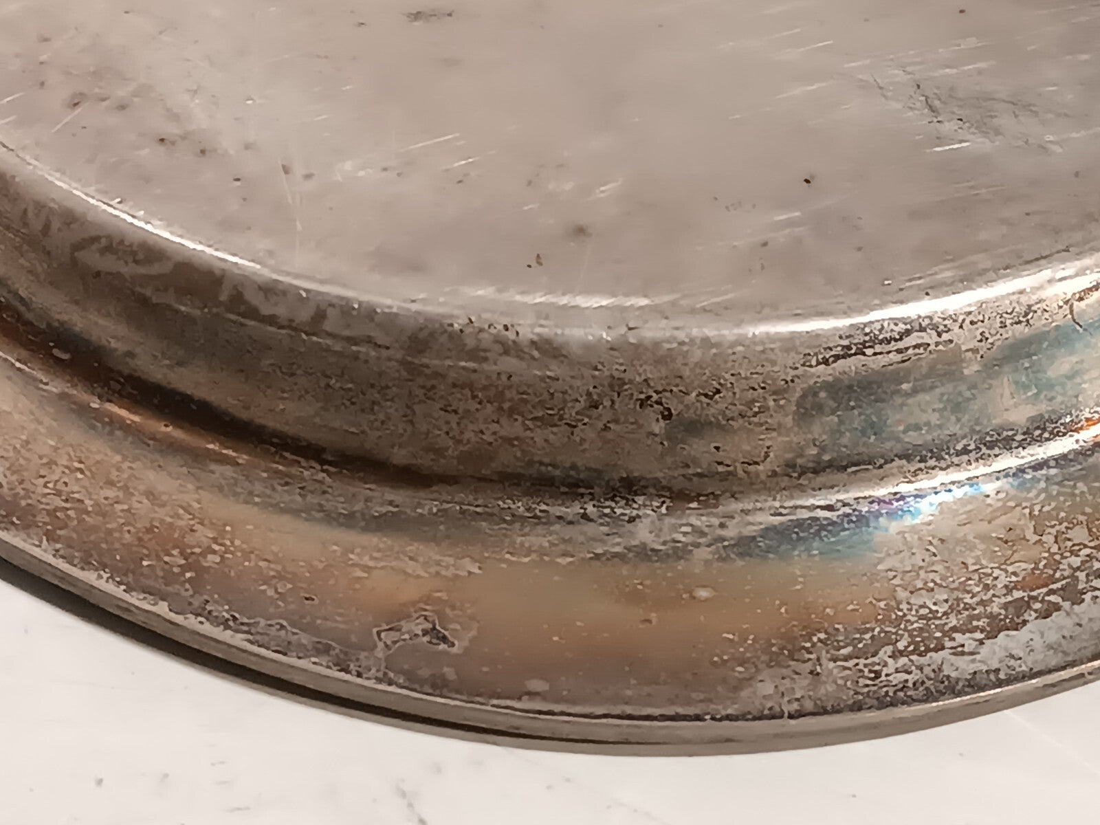 Vintage Glastonbury 503 Silver Serving Plate Art Deco 13" Diameter