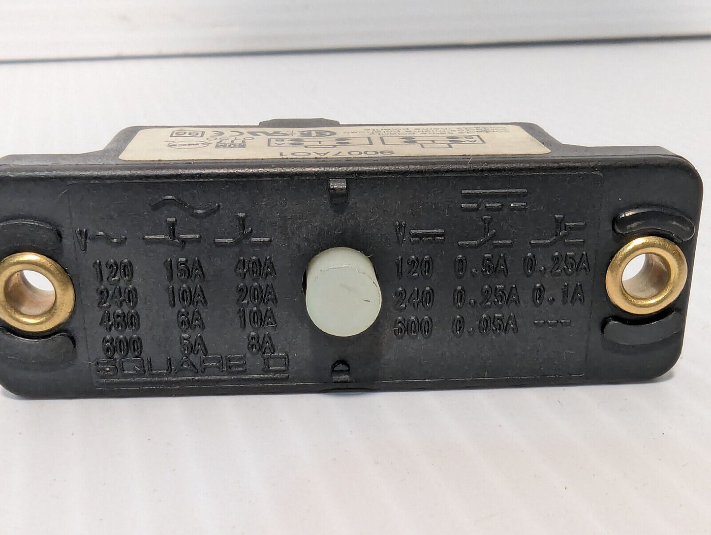 Square D/ Schneider Electric 9007A01 Side Rotary Limit Switch 15A, Free Shipping