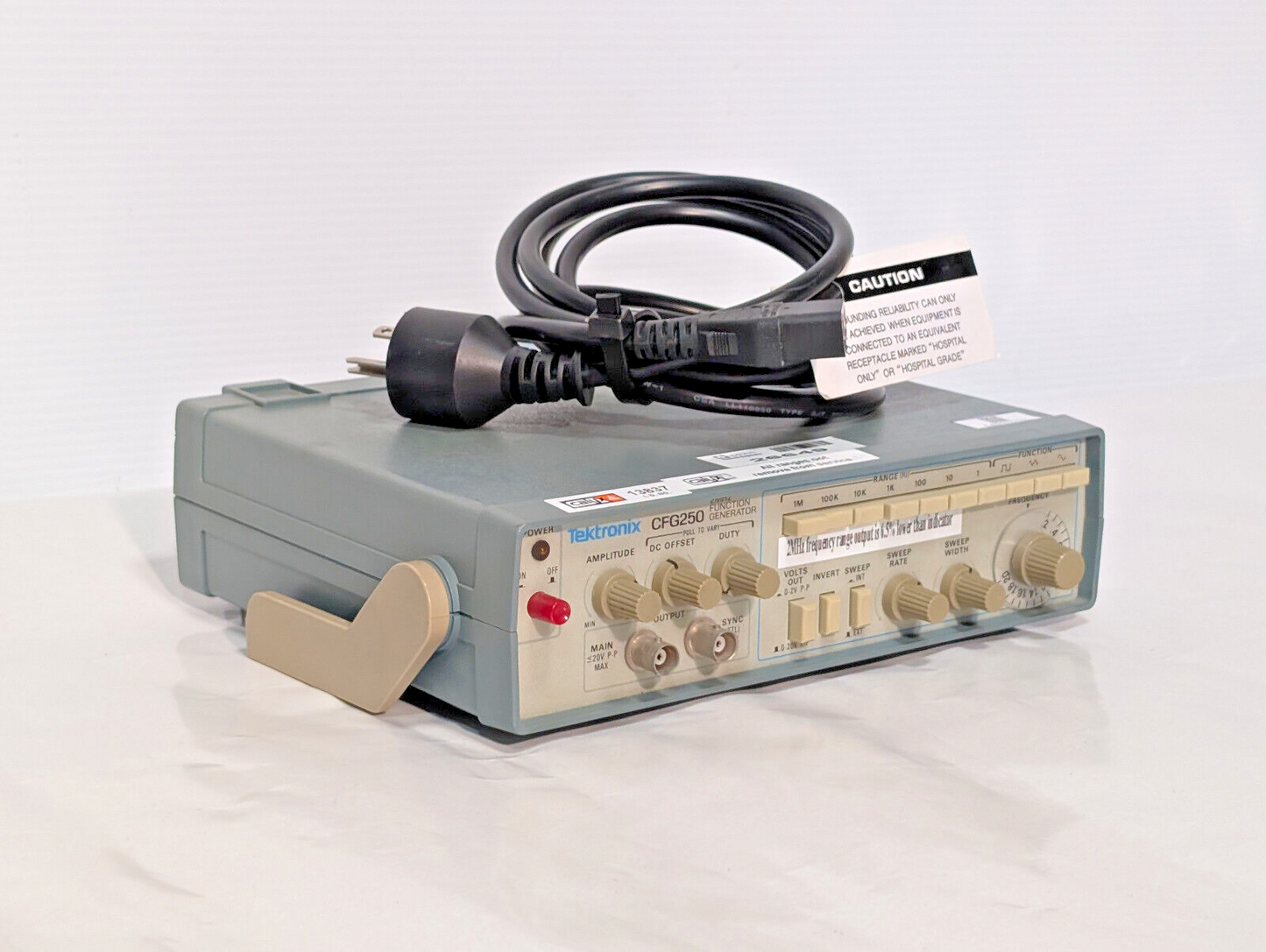 Tektronix CFG250 Function Generator with Power Cord 2MHz