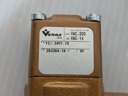 Versa VIZ-3401-10 Lock Out Valve, 200 PSIG 14 BAR VIZ340110 VIZ3401 - Free Ship