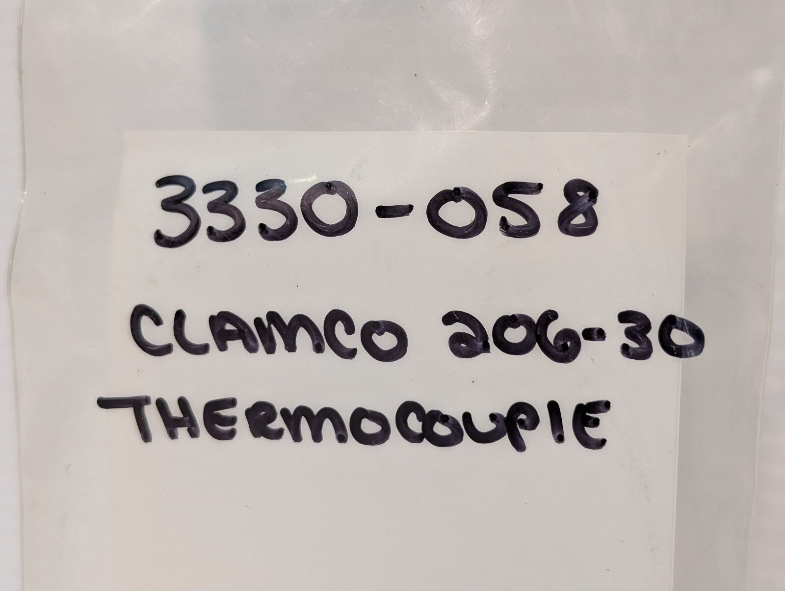 Watlow 70XJSUB130B Ring Terminal Tube Wire Thermocouple, Clamco 206-30, 3330-058