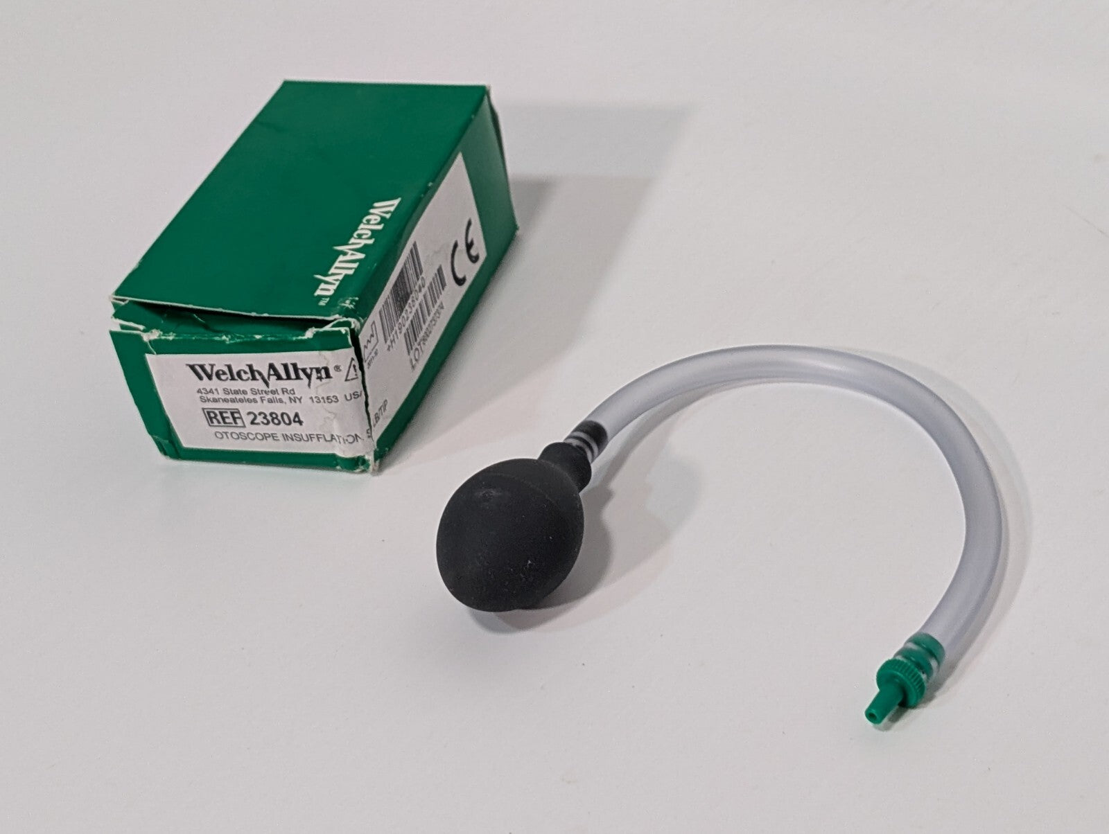 Welch Allyn 23804 Otoscope Insufflation Bulb with Tube and Distal Tip Connector