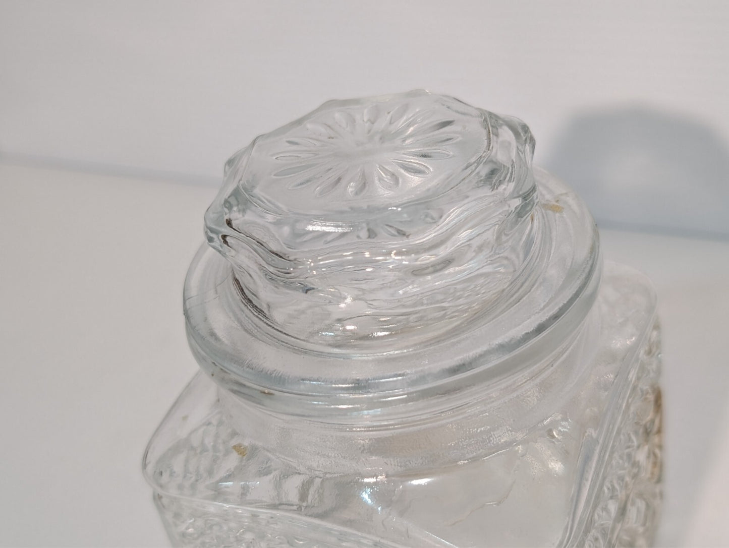 (2) Vintage Koeze Glass and KIG Canister Jars, Kitchen Storage as pictured