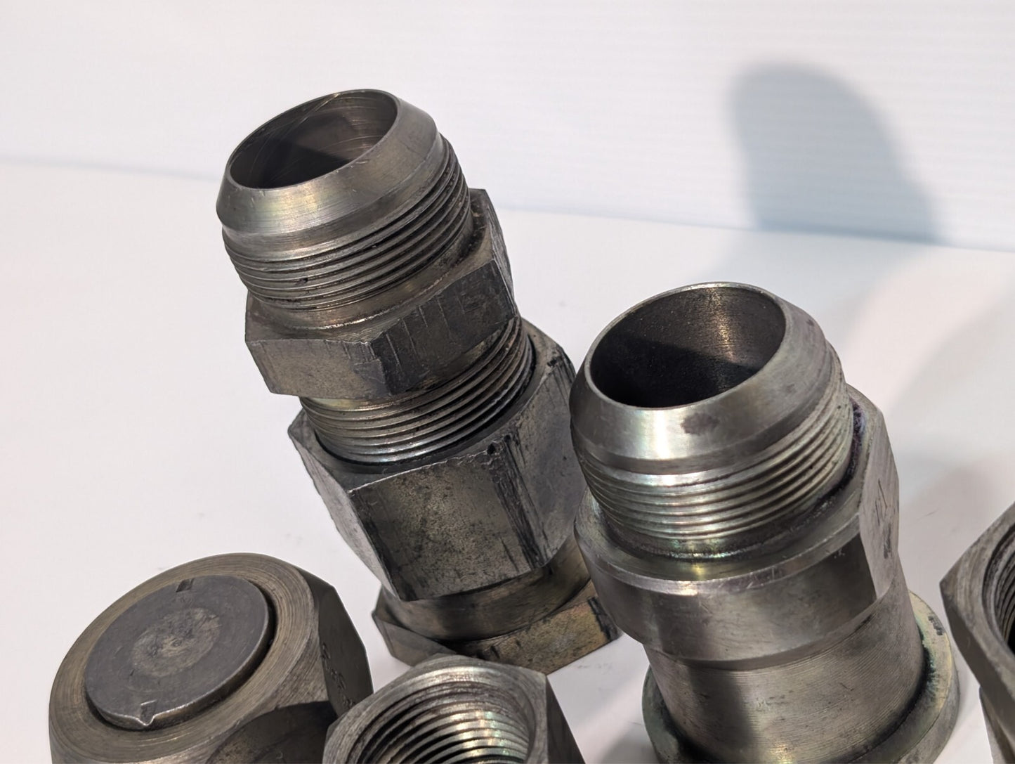 (23) High Pressure Adaptor Fittings Reducers Hex Heads for Hydraulic Press