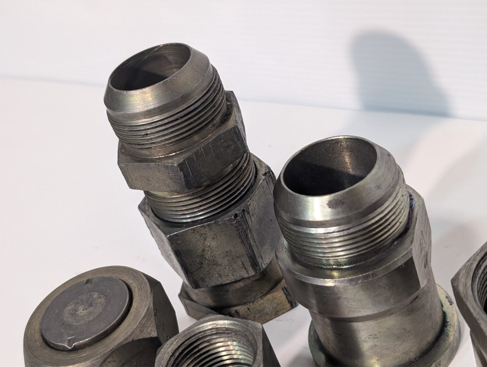 (23) High Pressure Adaptor Fittings Reducers Hex Heads for Hydraulic Press