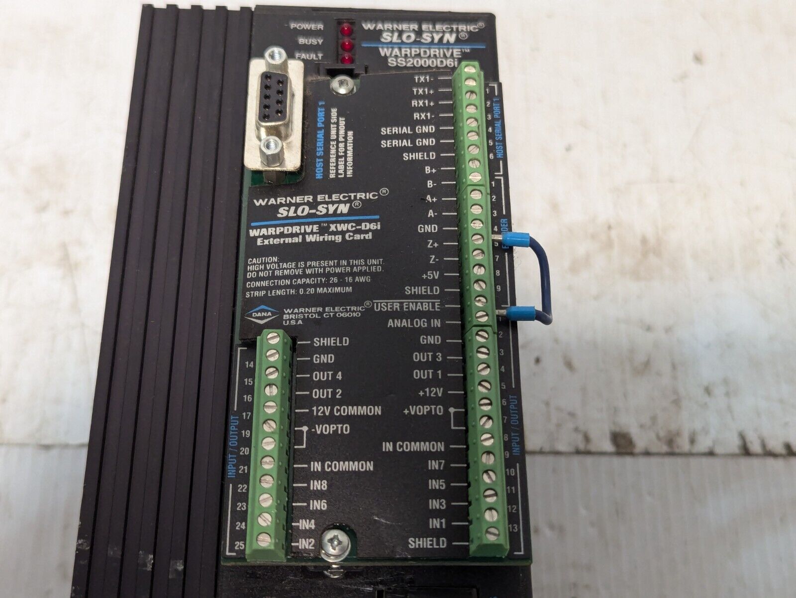 Warner/Superior Electric SS2000D6i Warpdrive Programmable Step Motor Controller