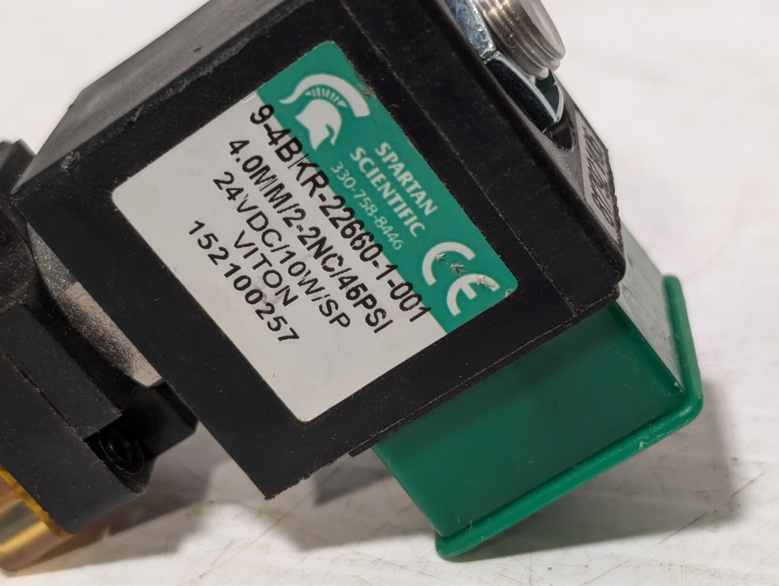 Spartan Scientific 9-4Bkr-22660-1-001 Solenoid Valve 24Vdc
