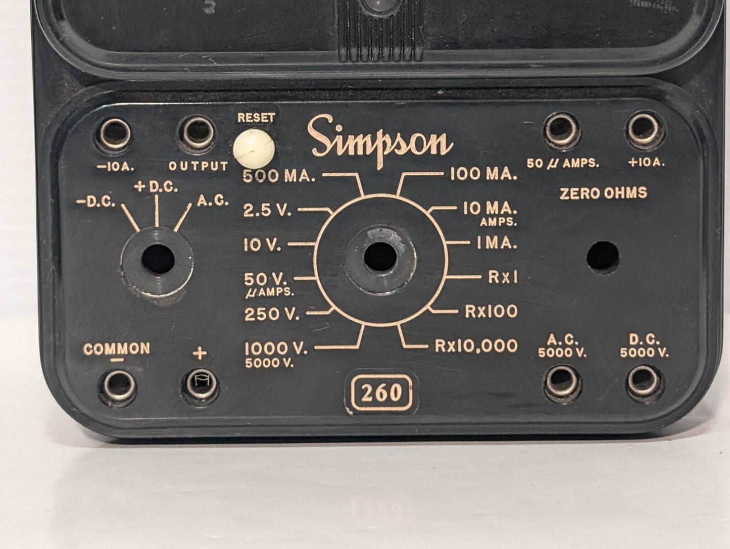 (3) SIMPSON 260 Series 5P Overload Protected Volt Milliammeter Analog Meter READ