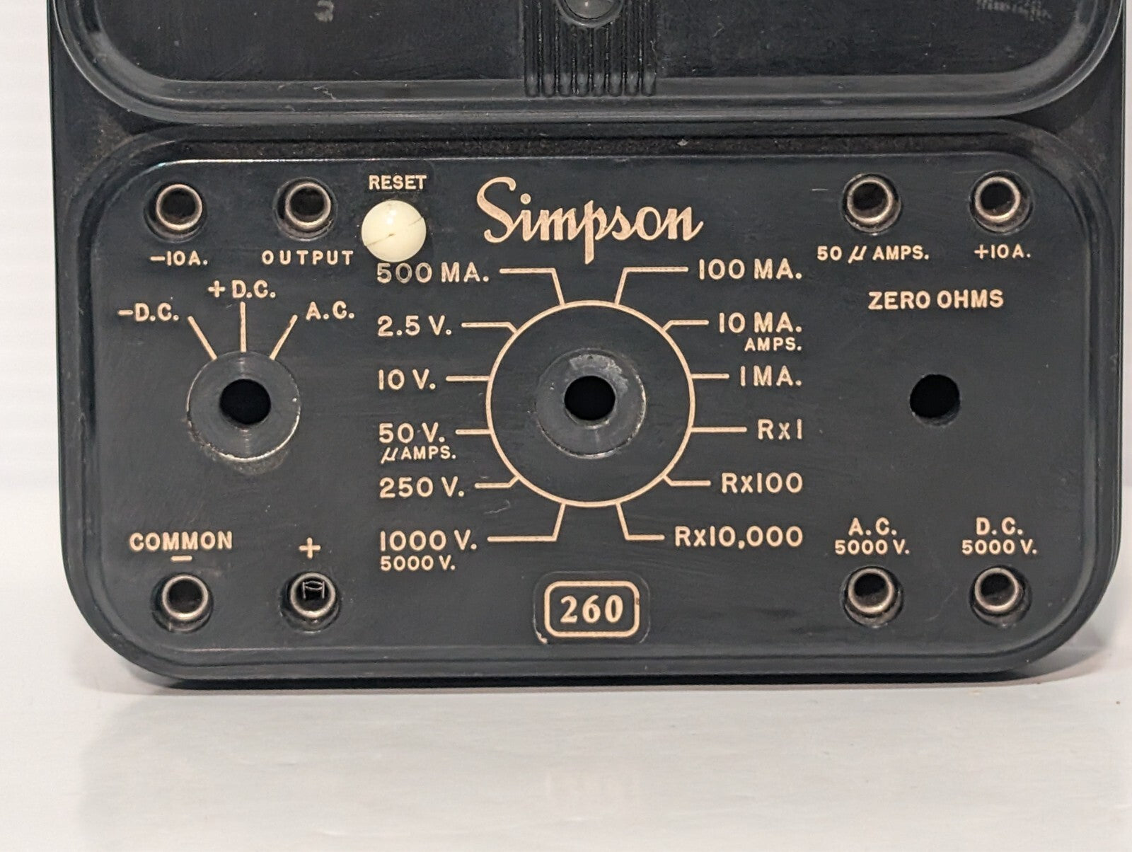 (3) SIMPSON 260 Series 5P Overload Protected Volt Milliammeter Analog Meter READ