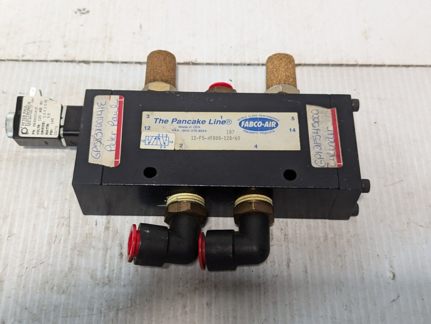 Fabco Pancake Line 12-FS-45000-120/60 Directional Control Valve - Free Shipping