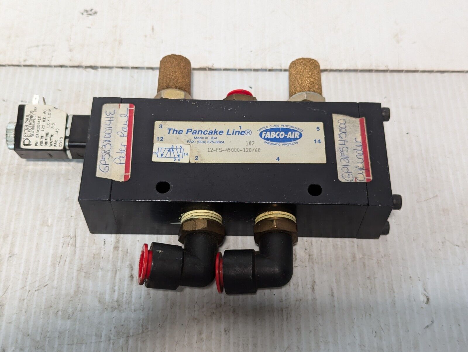 Fabco Pancake Line 12-FS-45000-120/60 Directional Control Valve - Free Shipping