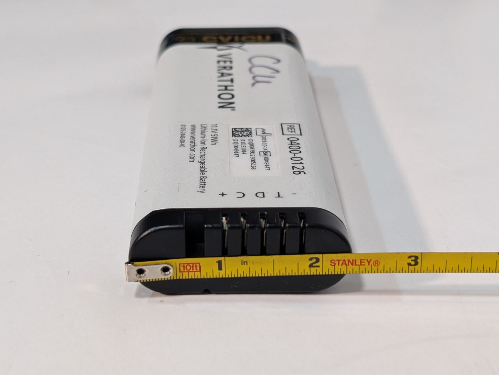 Verathon 0400-0126 11.1V 51Wh Rechargeable Battery for SM-206 0400-0126