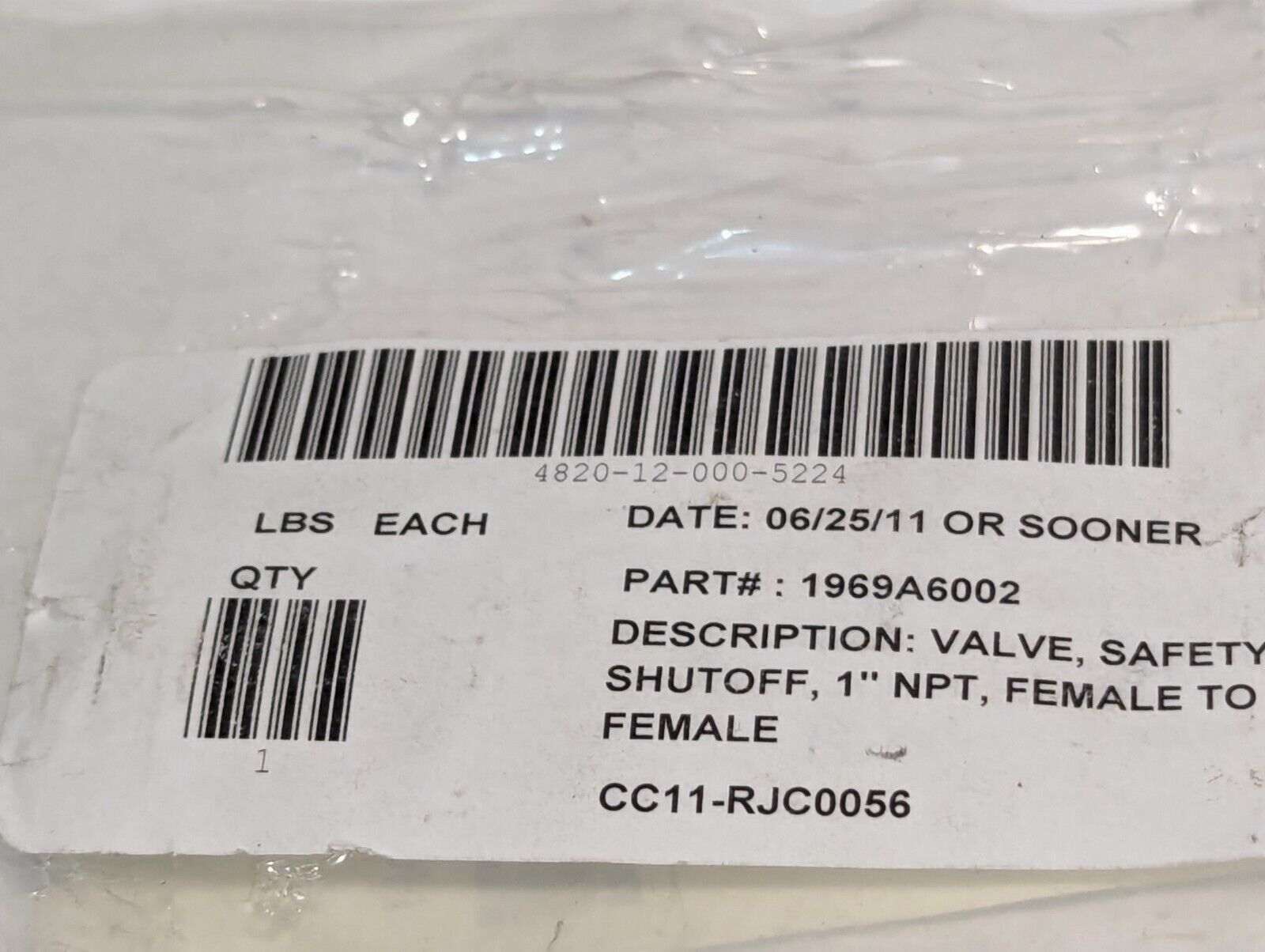 Ross 1969A6002 Hoze-Fuze Safety Shutoff Valve Female 1 in Npt - Free Shipping