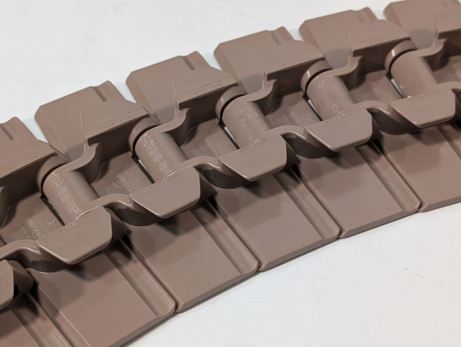 (3) Marbett Rexnord 880TK450 4-1/2" Brown HP Table Top Chain RH450, 48" 16" 28"