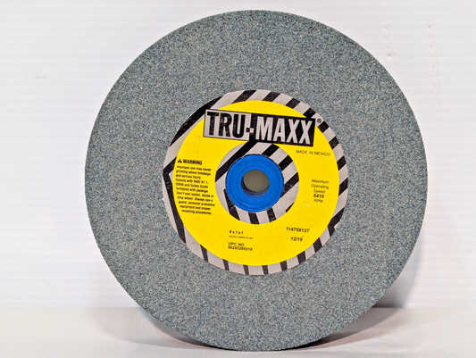Tru-Maxx 6x1x1, 60 Grit Grinding Wheel, Silicon Carbide, 66253255219, 5410 RPM