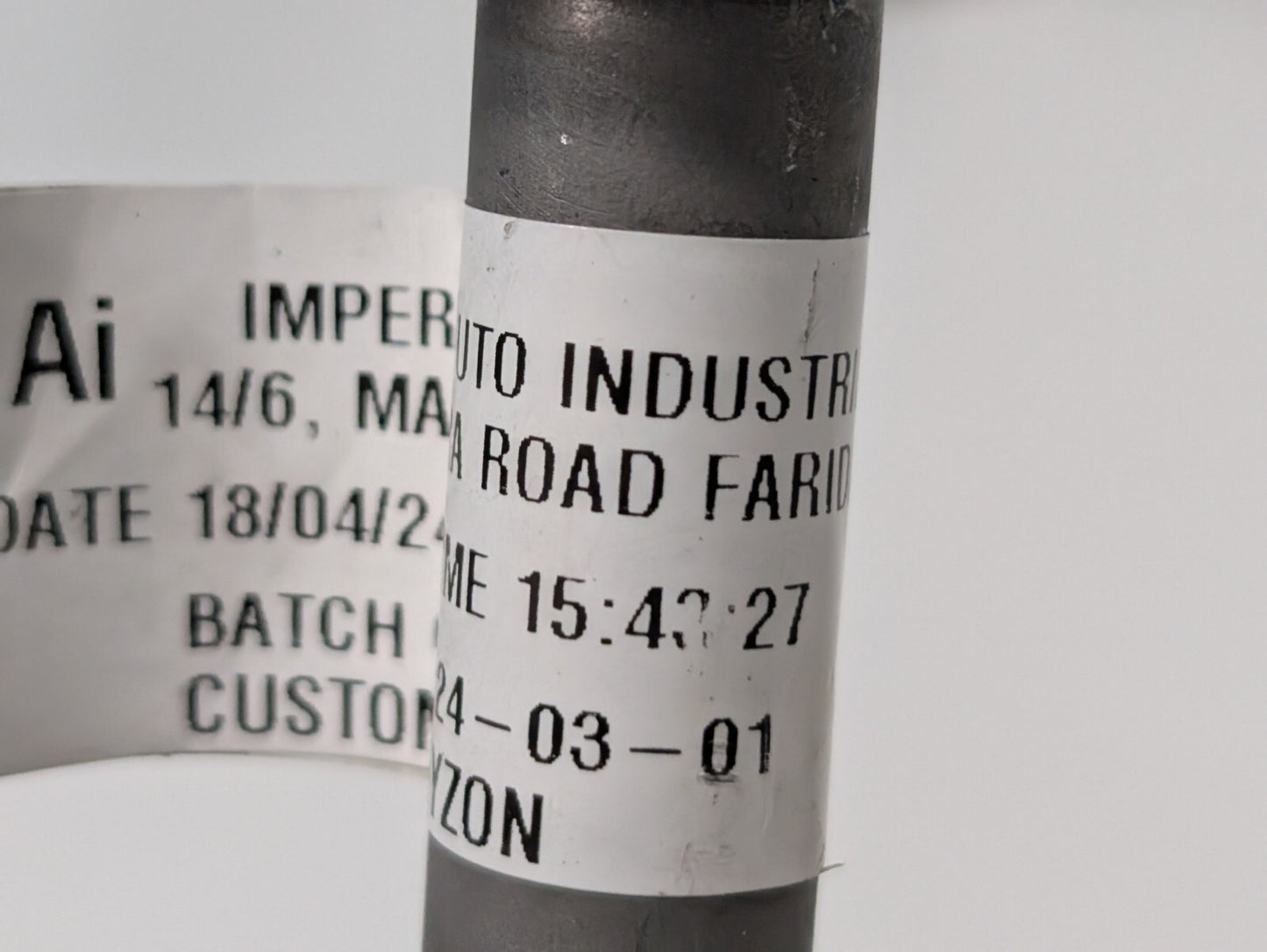 (2) Imperial Auto Fuel Line Oil Hose made for Hyzon Hydrogen Vehicle HV